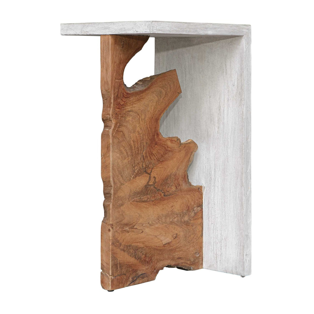 Two-Toned Teak Accent Table by Uttermost Intersect, alternate view 4