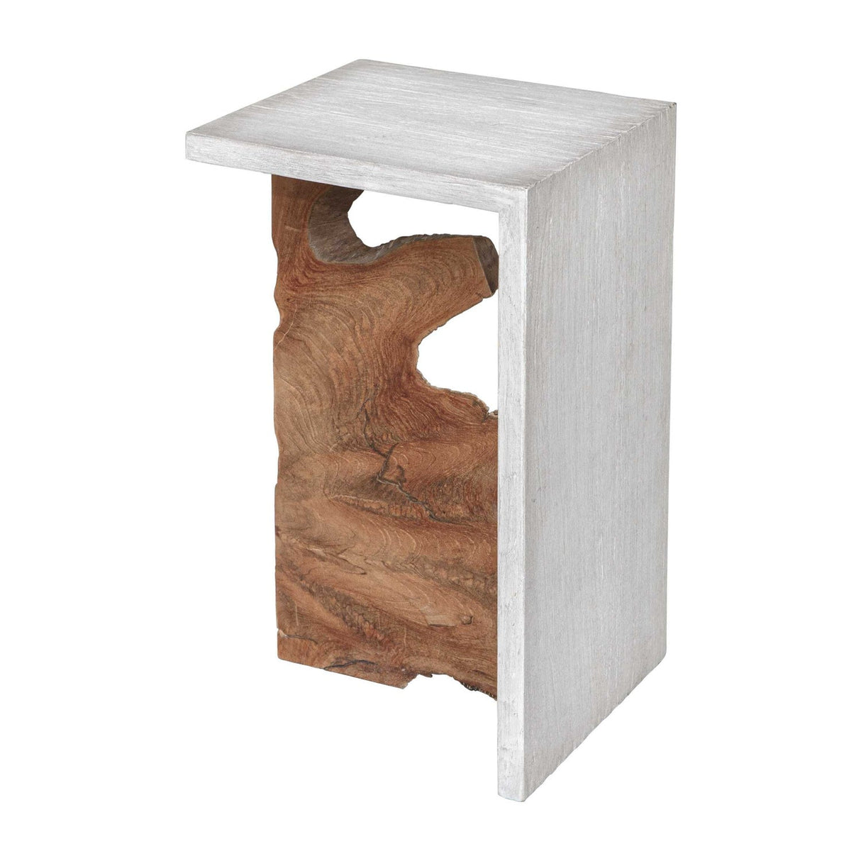 Two-Toned Teak Accent Table by Uttermost Intersect, alternate view 5