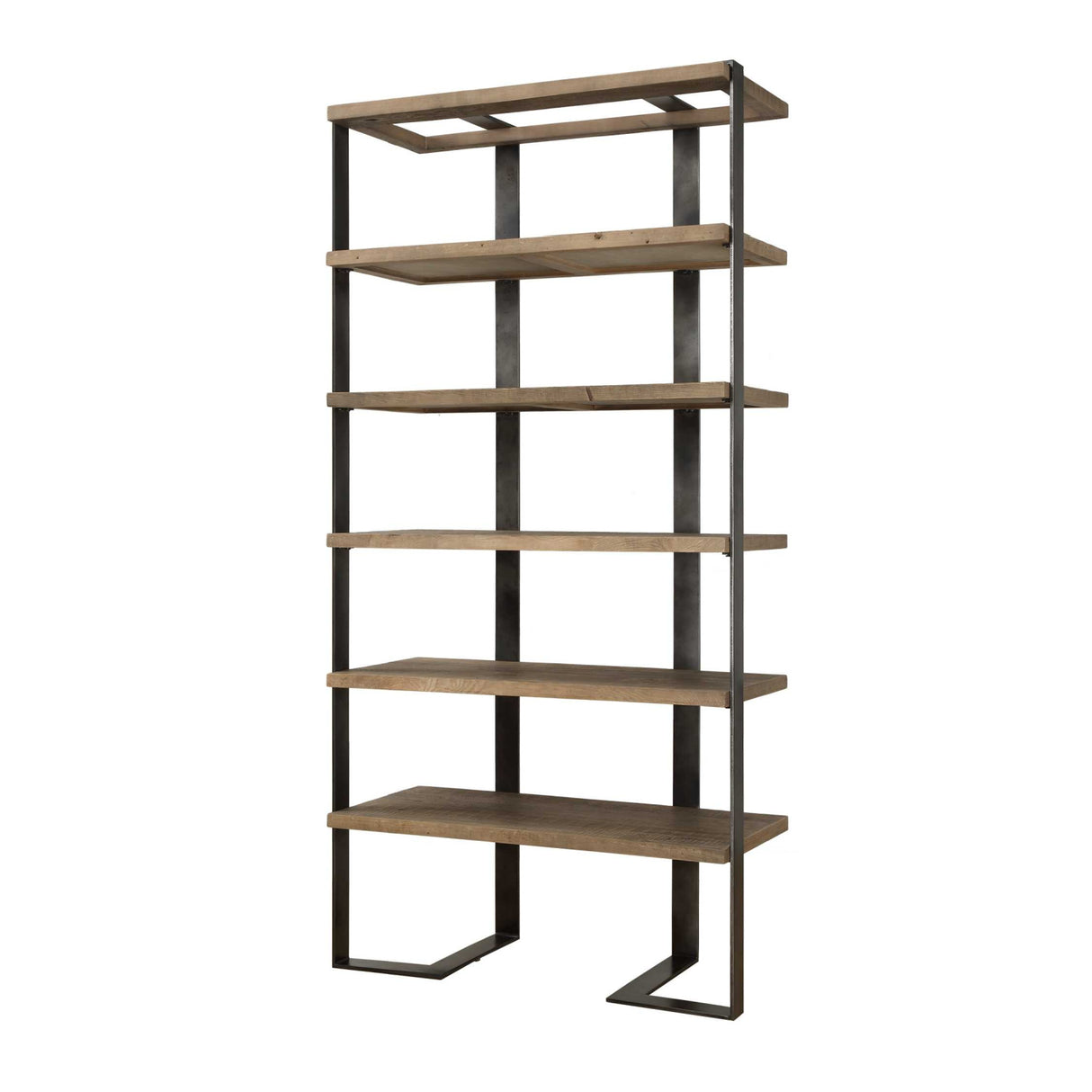 Modern European furniture - Natural Oak 5-Shelf Bookcase - www.oroa.com