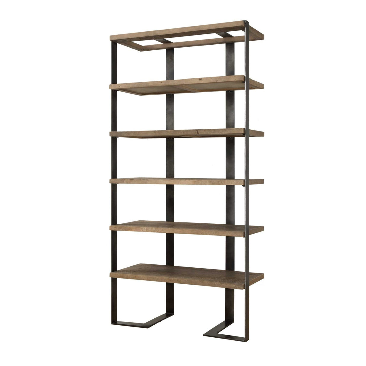 Modern European furniture - Natural Oak 5-Shelf Bookcase - www.oroa.com