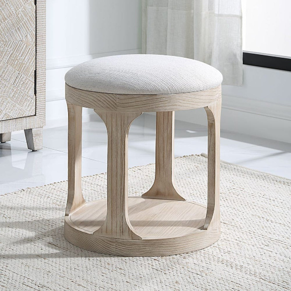 Pine Wood Ottoman by Uttermost Dennen, alternate view 8