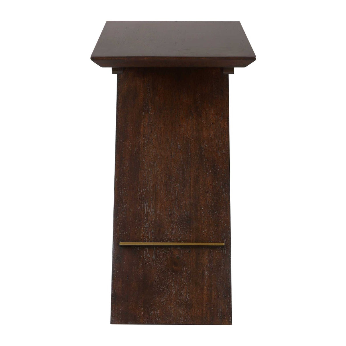 Modern European furniture - Brown Wooden Slanted Accent Table - www.oroa.com