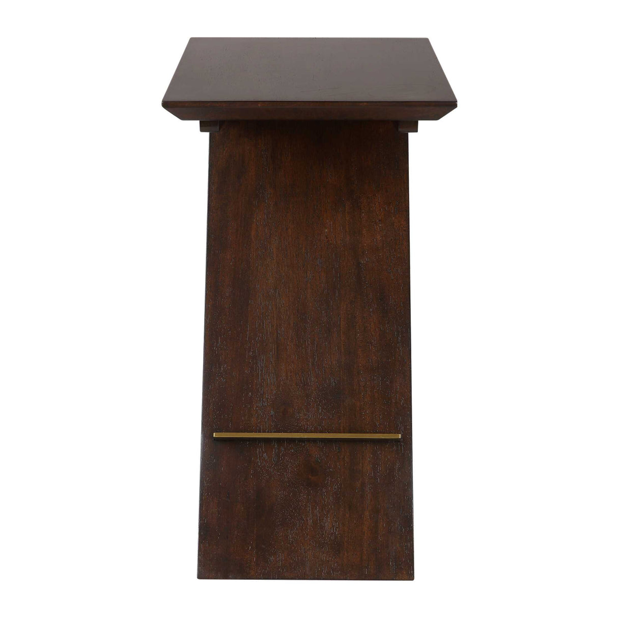 Brown Wooden Slanted Accent Table by Uttermost Breakthrough, alternate view 5
