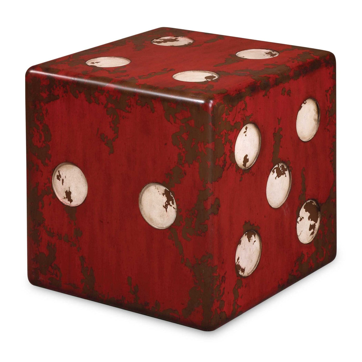 Modern European furniture - Red Cube Accent Table - www.oroa.com