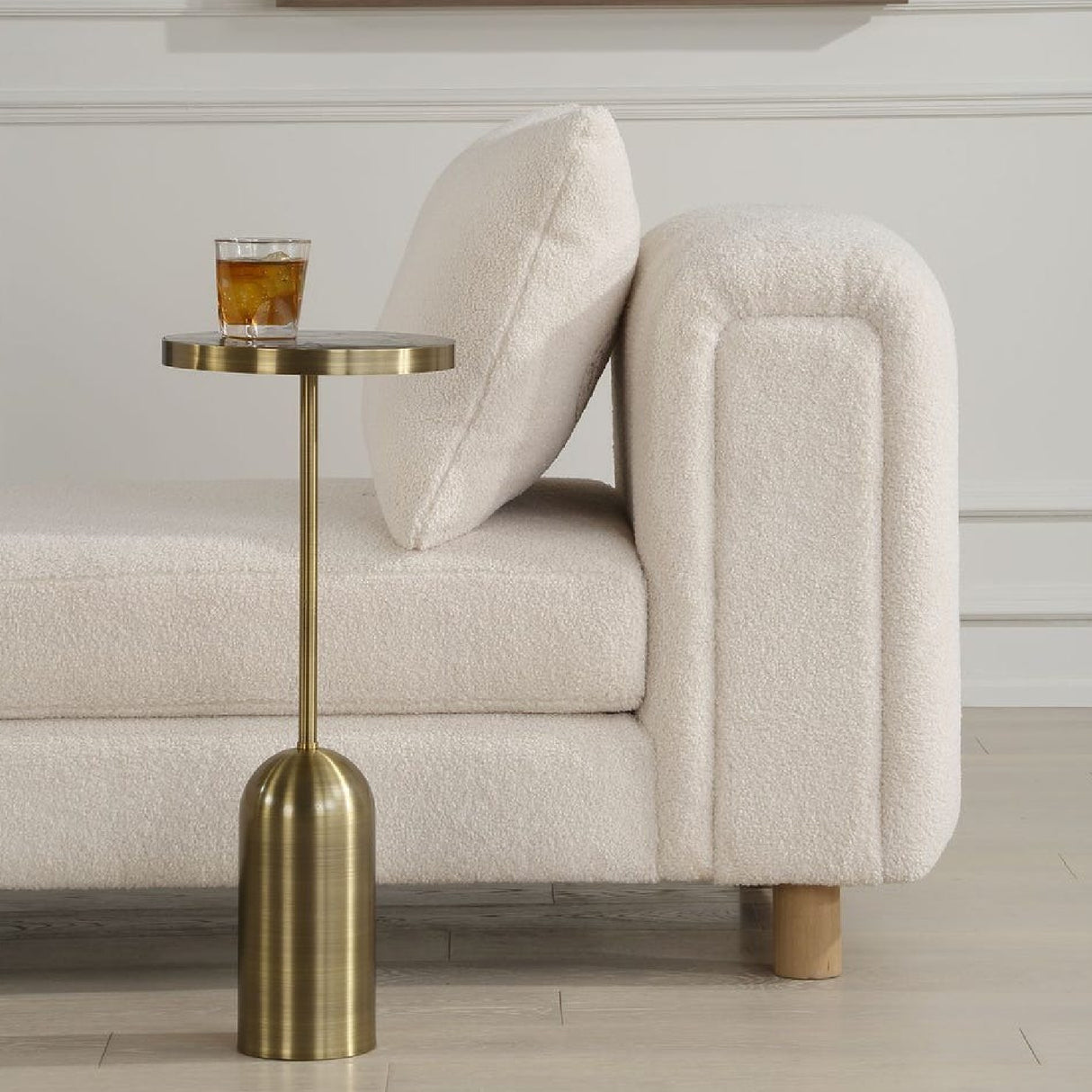 Labradorite Round Drink Table | Uttermost Pascal