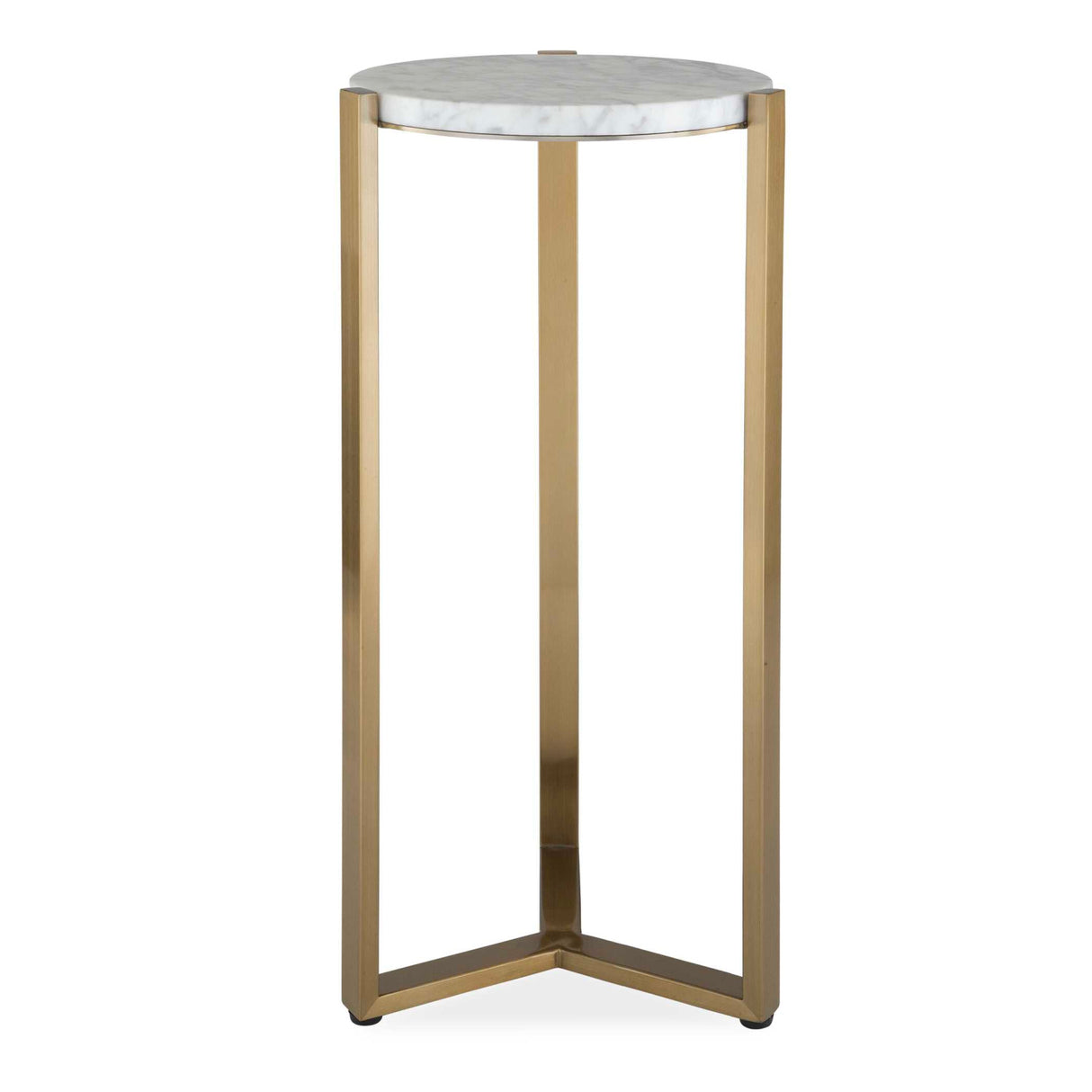 Round White Marble Drink Table | Uttermost Pietra
