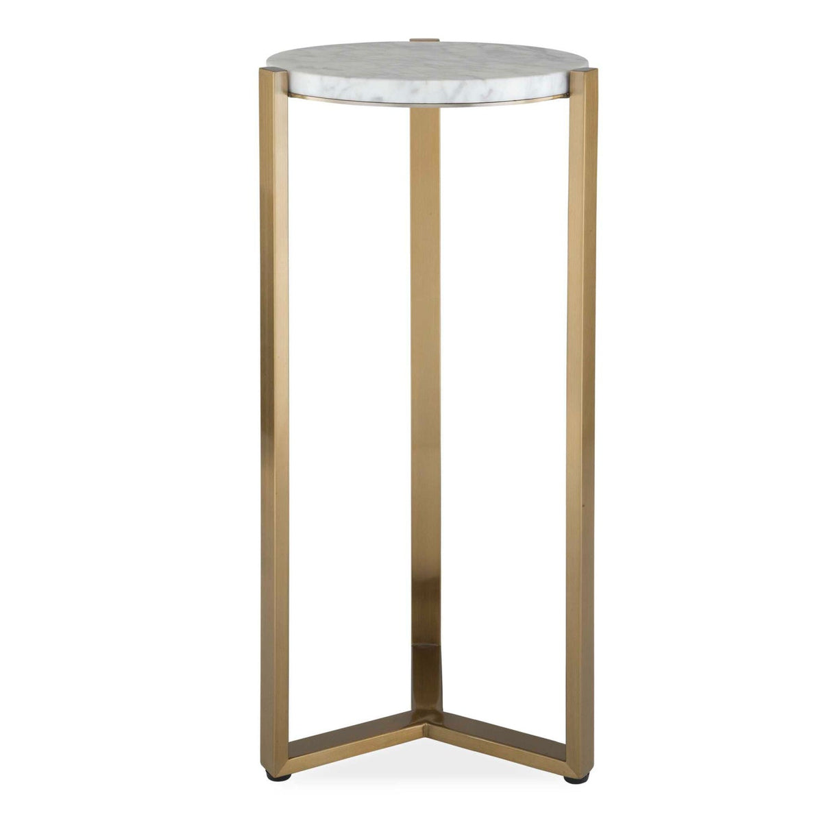 Modern European furniture - Round White Marble Drink Table - www.oroa.com