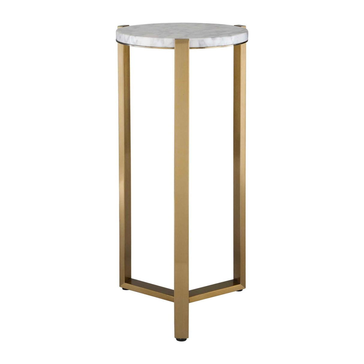 Modern European furniture - Round White Marble Drink Table - www.oroa.com