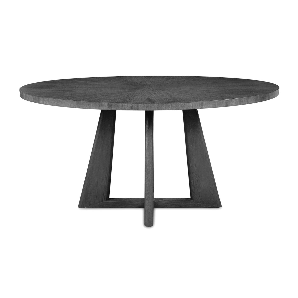 Modern European furniture - Oval Acacia Sunburst Dining Table - www.oroa.com