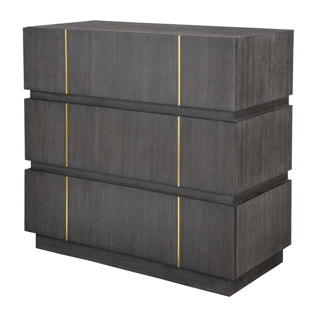 Dark Acacia 3-Drawer Chest by Uttermost Between the Lines, alternate view 4