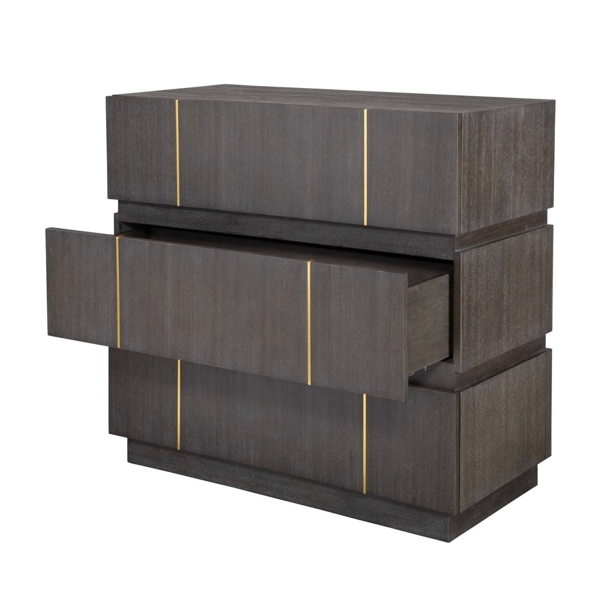 Dark Acacia 3-Drawer Chest by Uttermost Between the Lines, alternate view 5