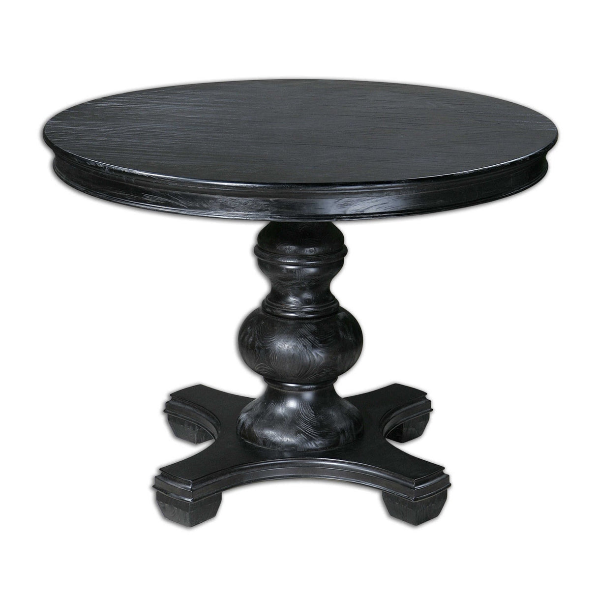 Black Baluster Round Dining Table by Uttermost Brynmore