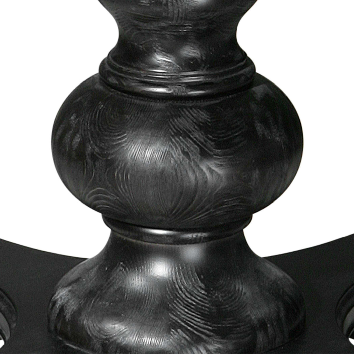 Black Baluster Round Dining Table | Uttermost Brynmore
