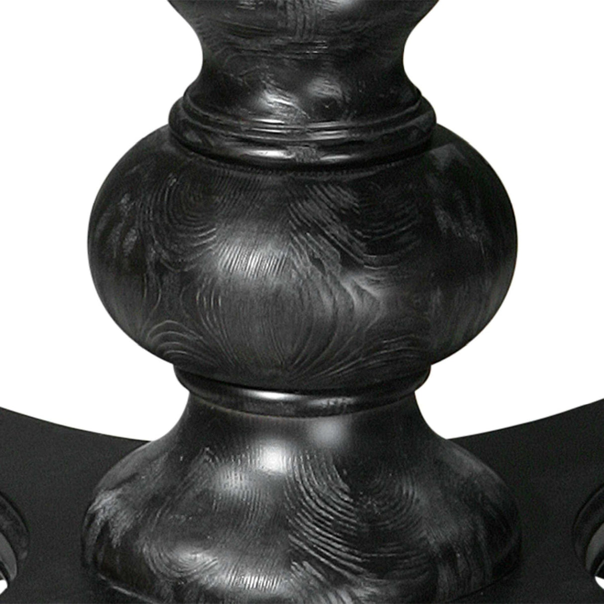 Black Baluster Round Dining Table by Uttermost Brynmore, alternate view 3