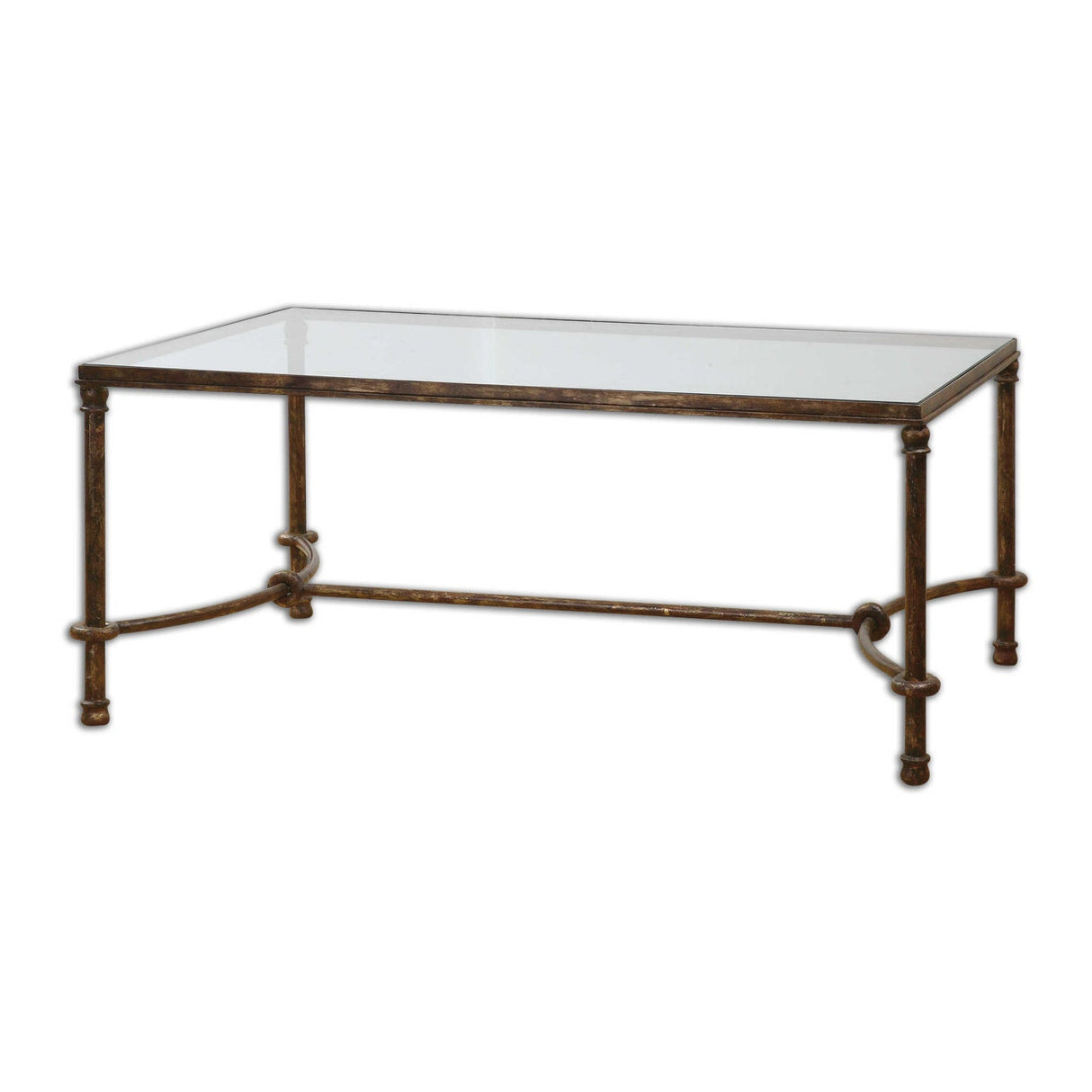 Modern European furniture - Bronze Framed Coffee Table - www.oroa.com