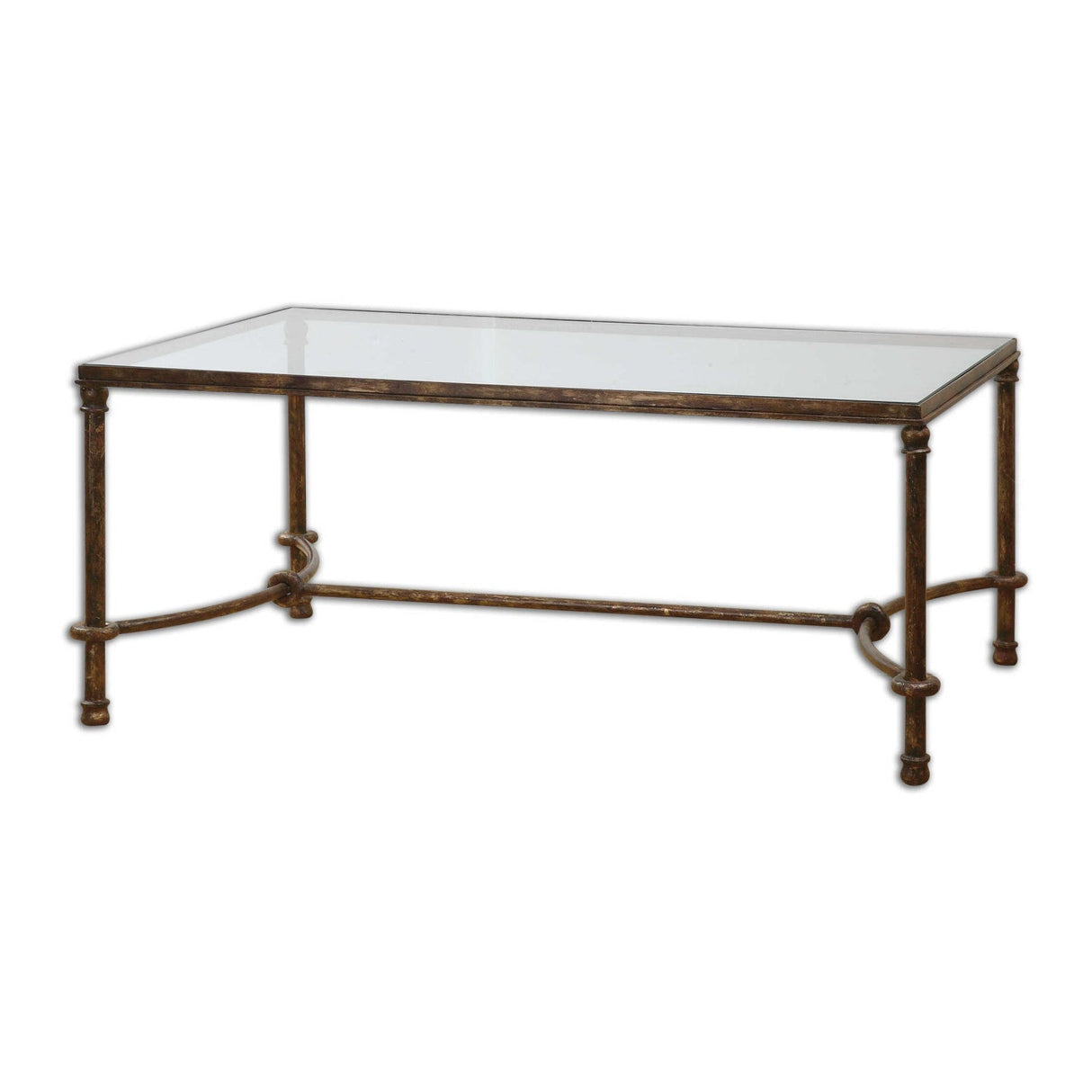 Bronze Framed Coffee Table by Uttermost Warring, alternate view 4