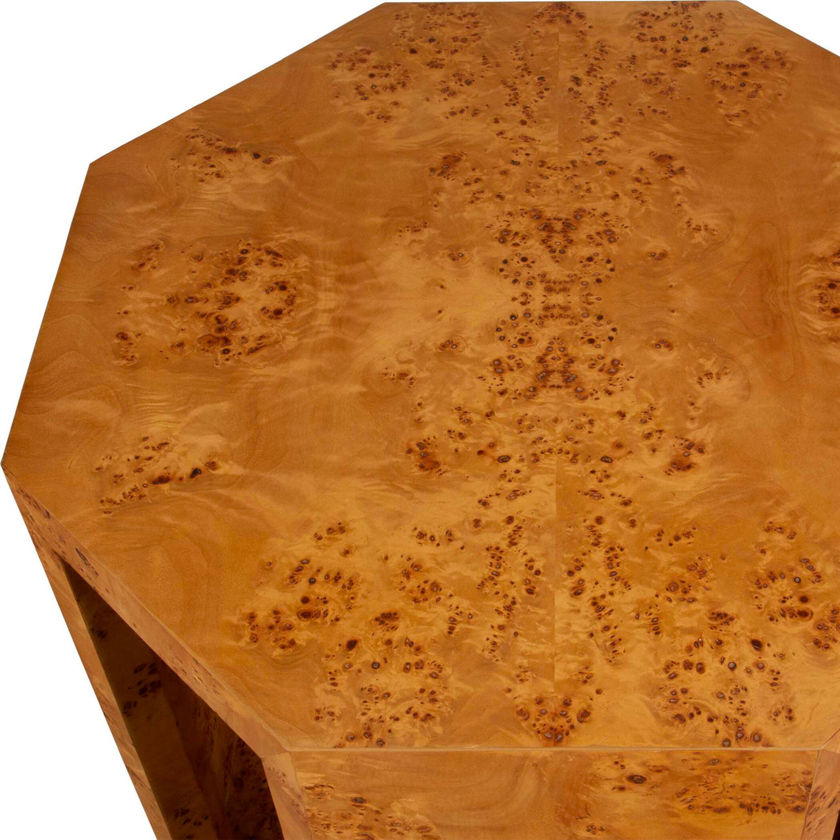 Octagonal Poplar Burl Side Table | Uttermost Indus