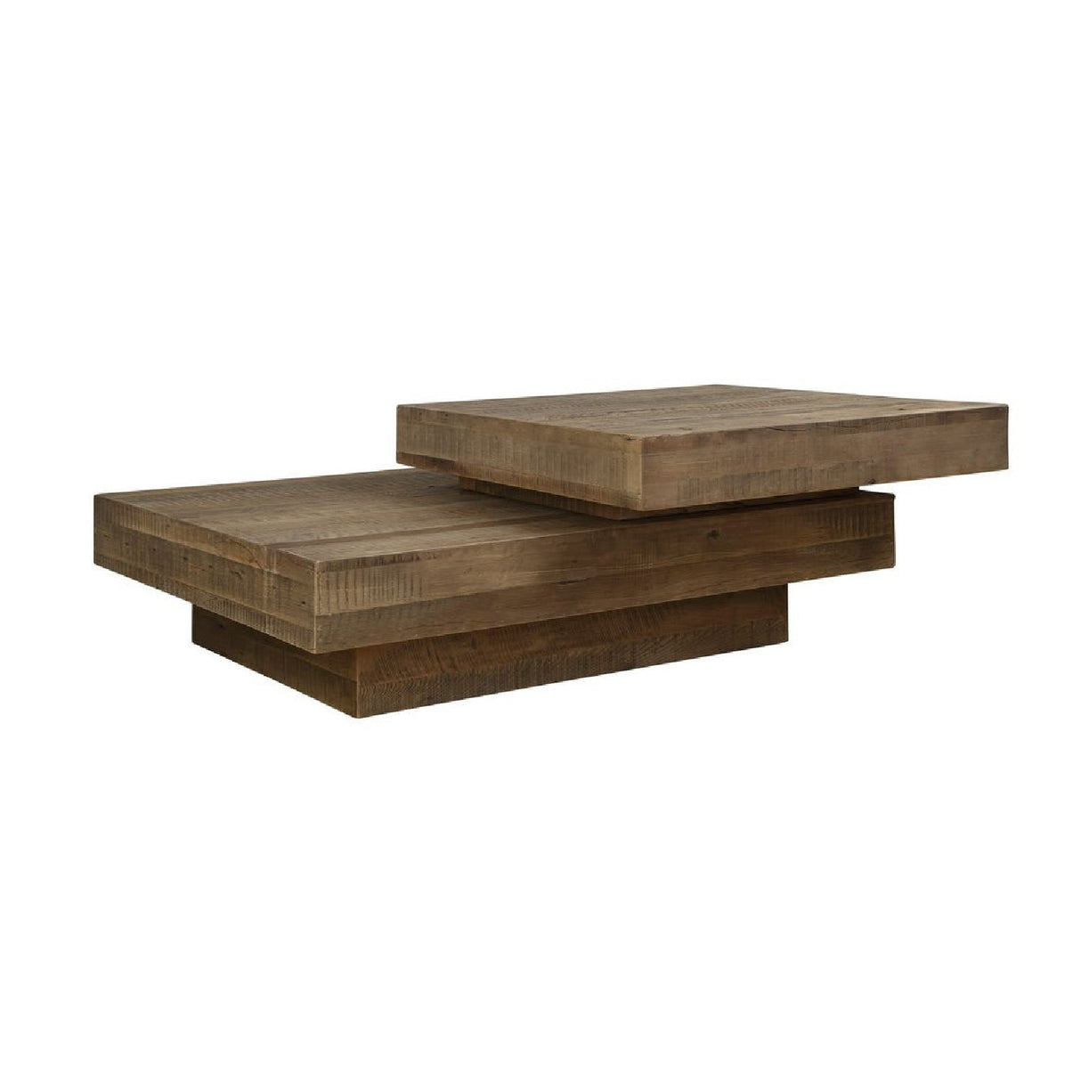 2-Layer Natural Oak Coffee Table by Uttermost Rustic, alternate view 5