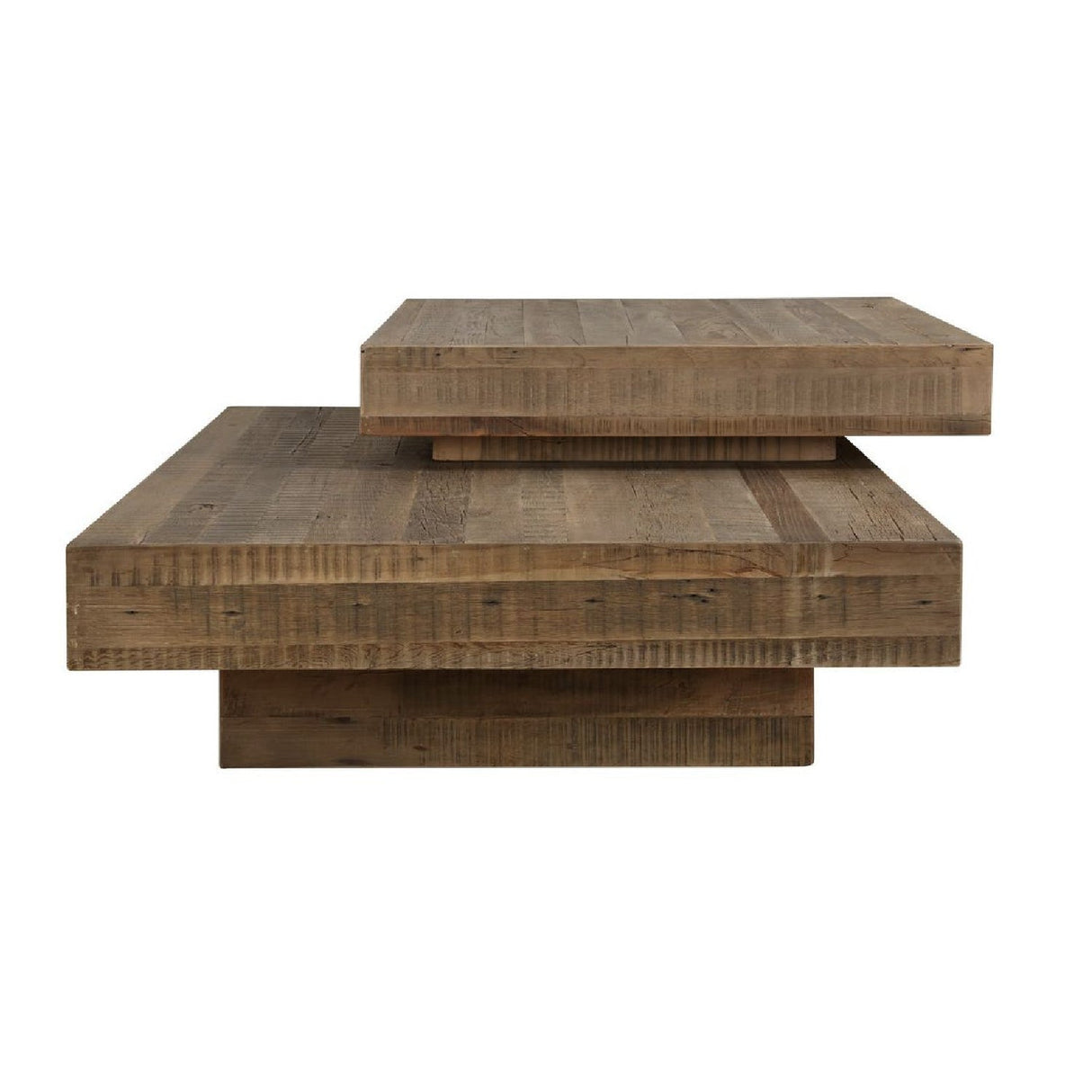 2-Layer Natural Oak Coffee Table by Uttermost Rustic, alternate view 4