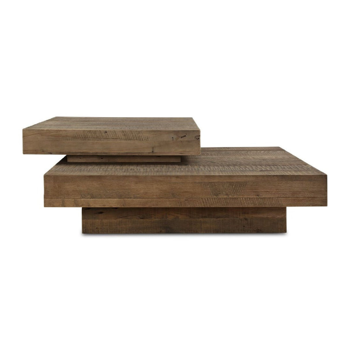 2-Layer Natural Oak Coffee Table by Uttermost Rustic