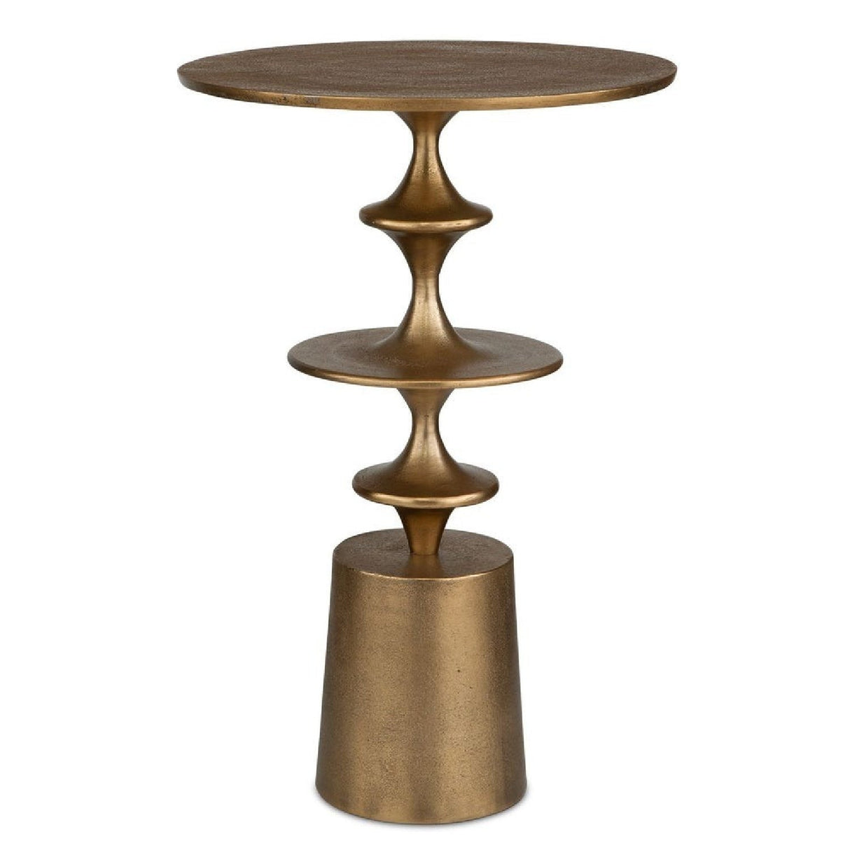 Modern European furniture - Antique Brass Accent Table - www.oroa.com