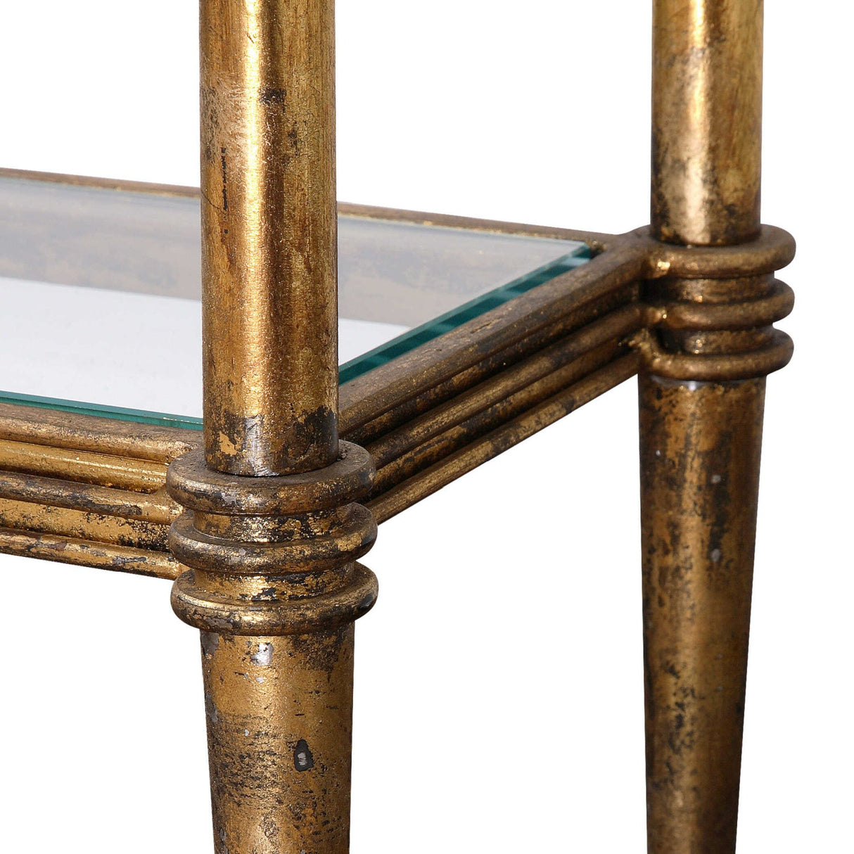 Modern European furniture - Gold Framed Glass Console Table - www.oroa.com