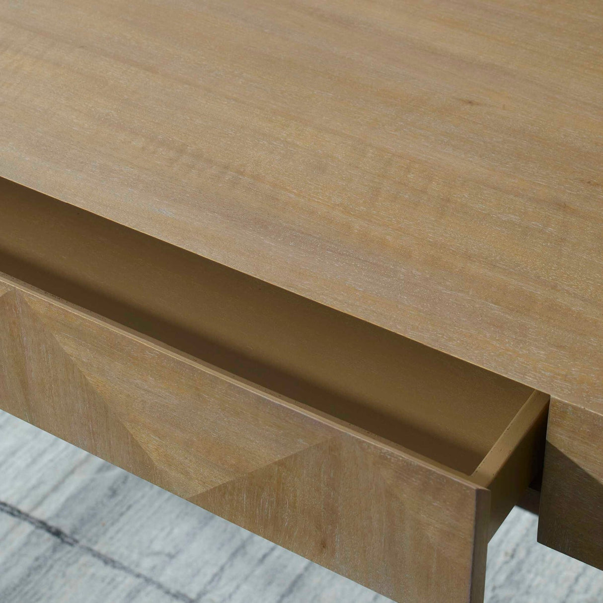 Modern European furniture - Primavera Wood 1-Drawer Desk - www.oroa.com