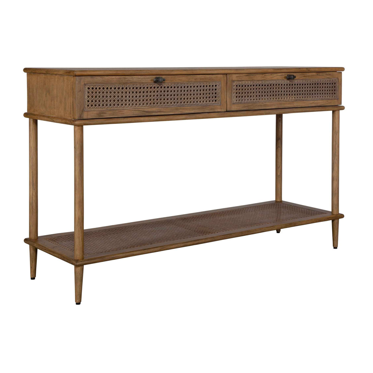 2-Drawer Cane Console Table | Oroa.com