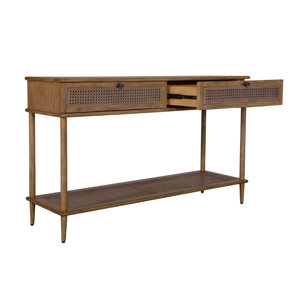 2-Drawer Cane Console Table by Uttermost Coast, alternate view 4