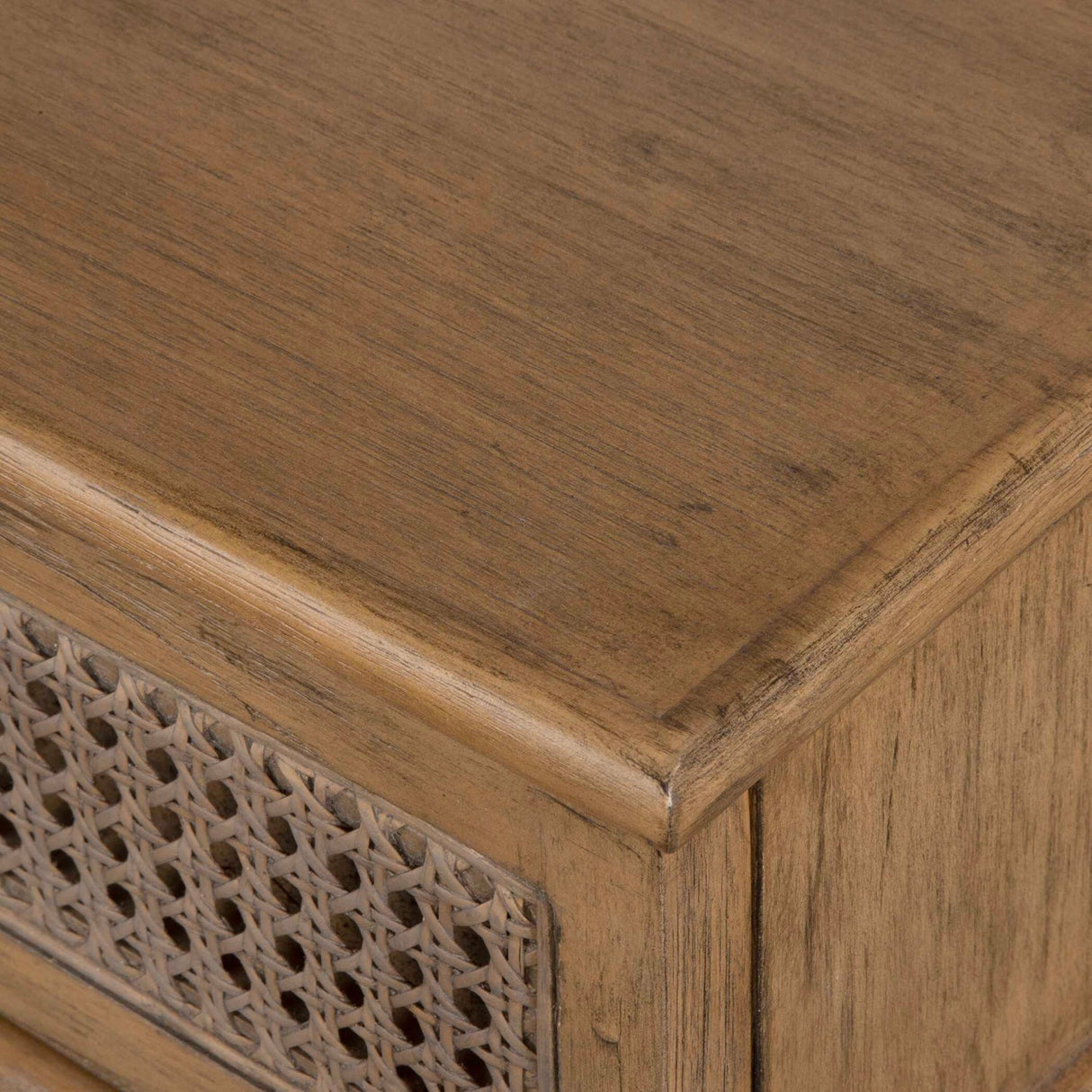 2-Drawer Cane Console Table by Uttermost Coast, alternate view 6