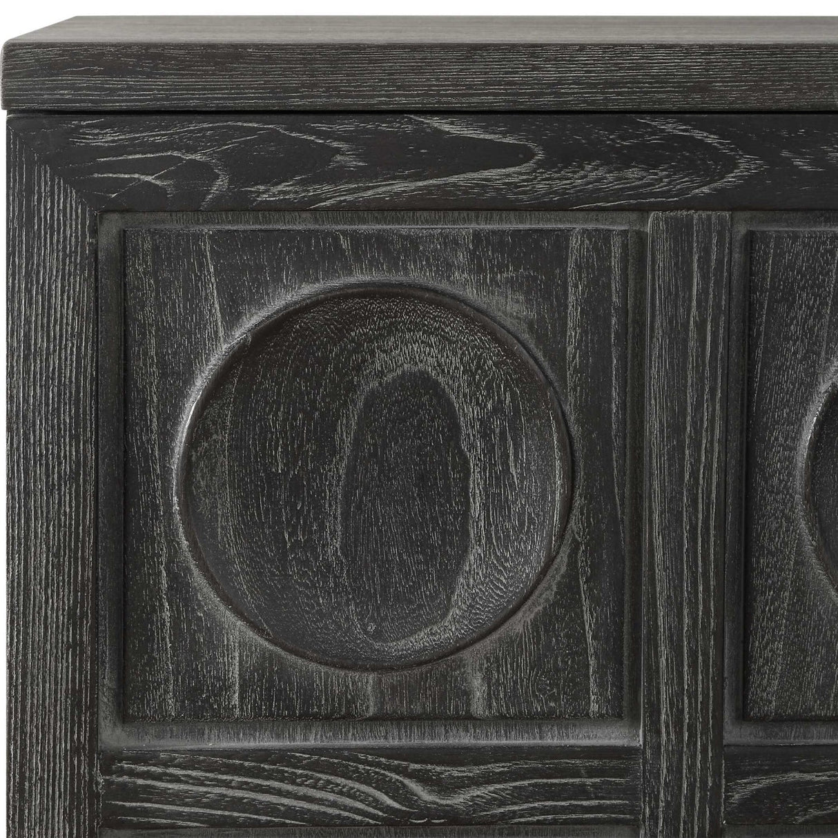 Circle Carved Elm 2-Door Cabinet by Uttermost Shelby, alternate view 7