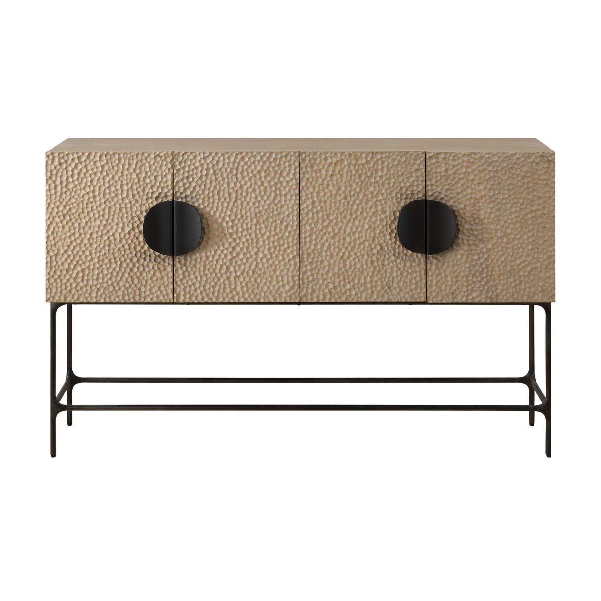 Elm Veneer 4-Door Cabinet | Oroa.com