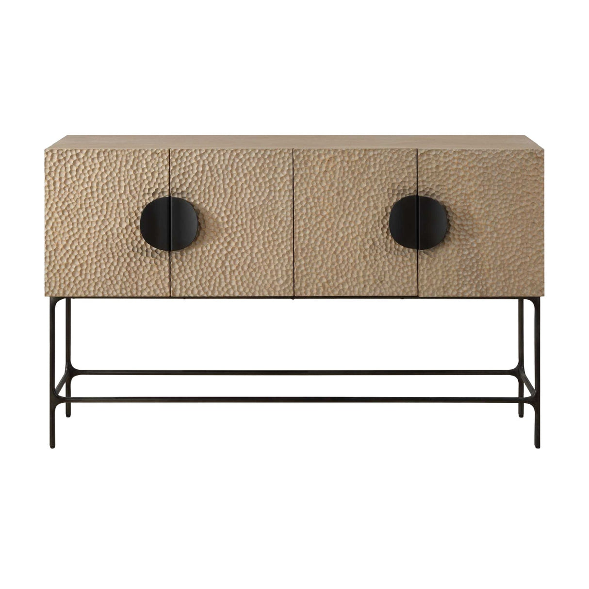 Elm Veneer 4-Door Cabinet by Uttermost Lunar