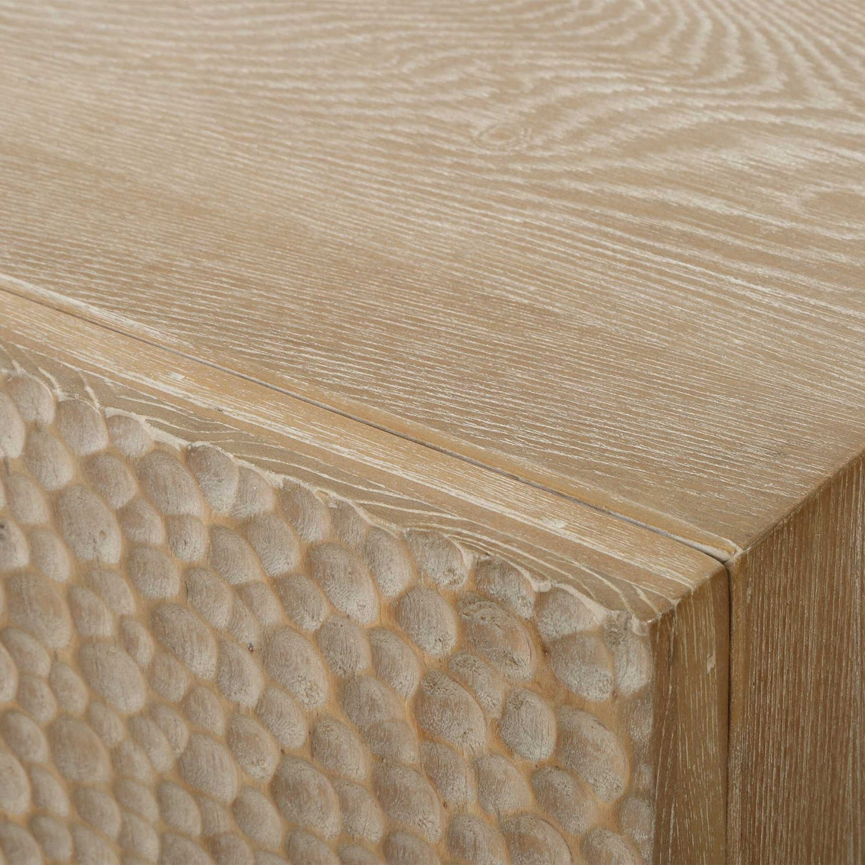 Elm Veneer 4-Door Cabinet by Uttermost Lunar, alternate view 7