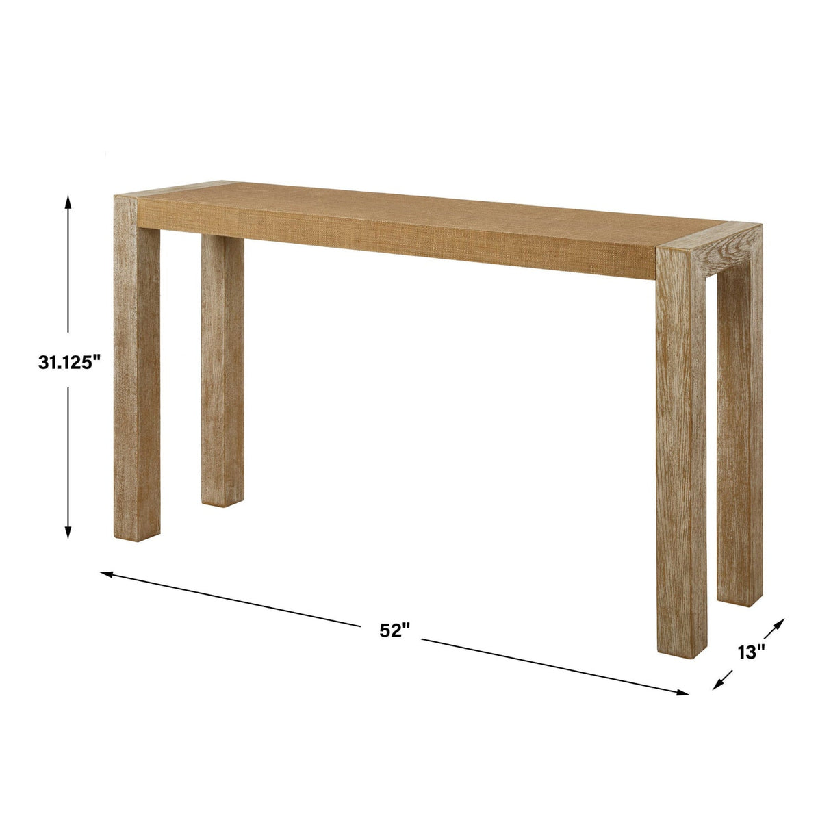 Modern European furniture - Textured Grasscloth Console Table - www.oroa.com