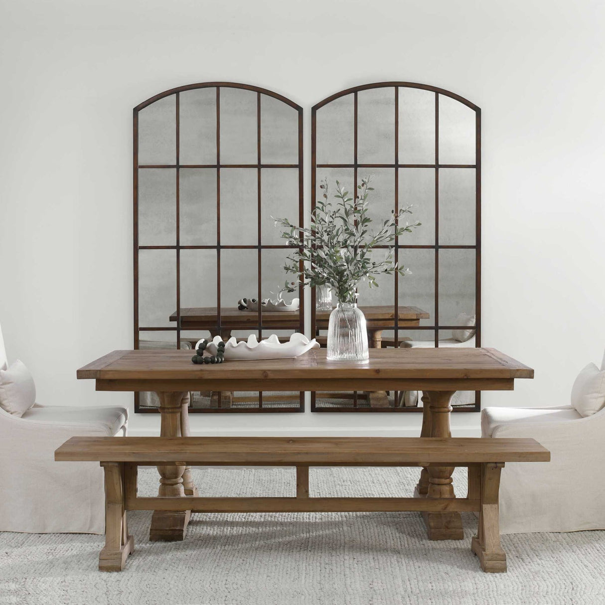 Modern European furniture - Solid Wood Rectangular Dining Table - www.oroa.com