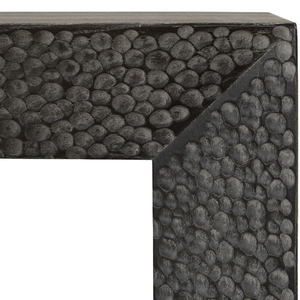 Chiseled Black Elm Console Table by Uttermost Thoreau, alternate view 5