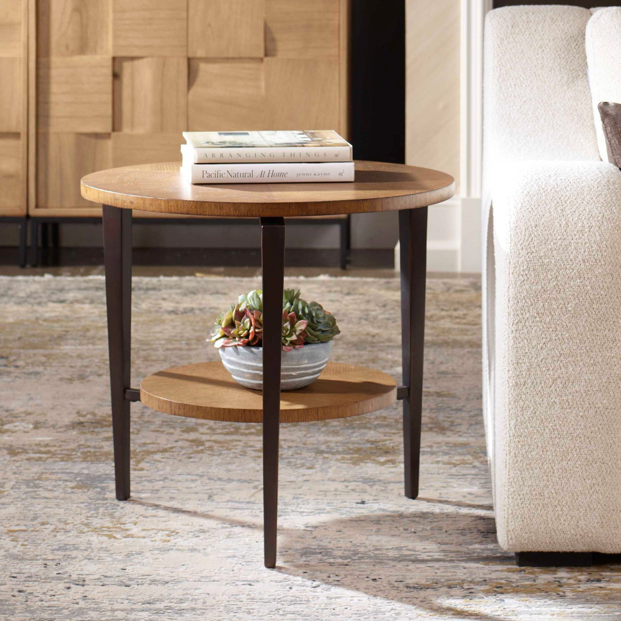 Modern European furniture - Double Layered Oak Side Table - www.oroa.com