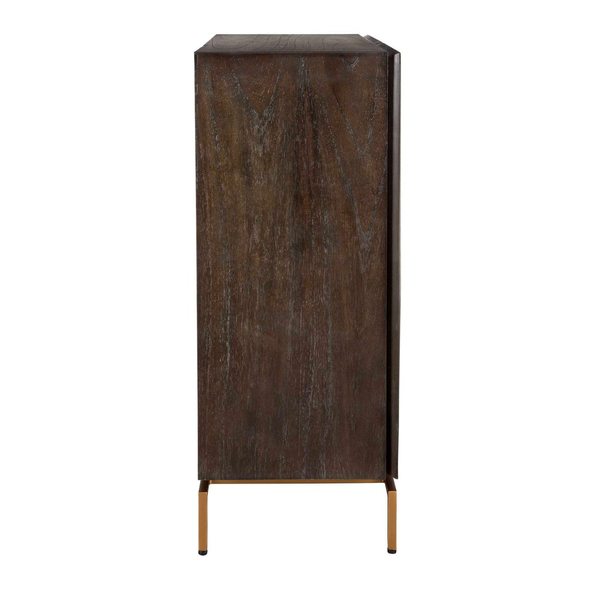 Black Mindi Faceted 2-Door Cabinet by Uttermost Marico, alternate view 5