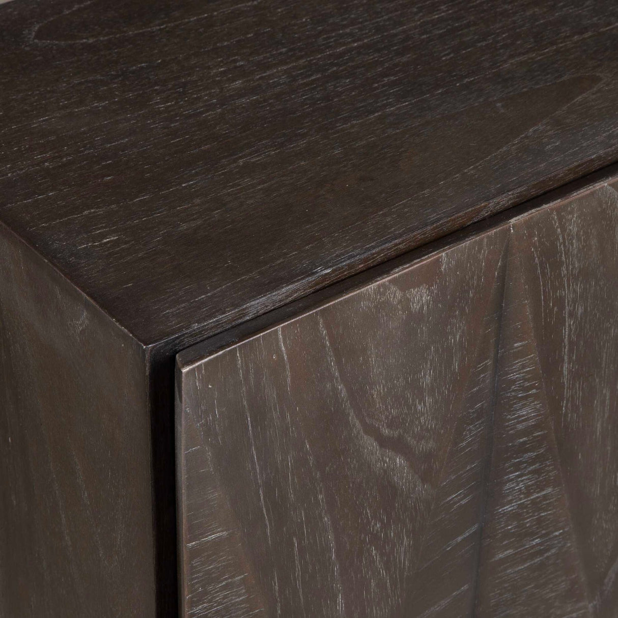 Black Mindi Faceted 2-Door Cabinet by Uttermost Marico, alternate view 7