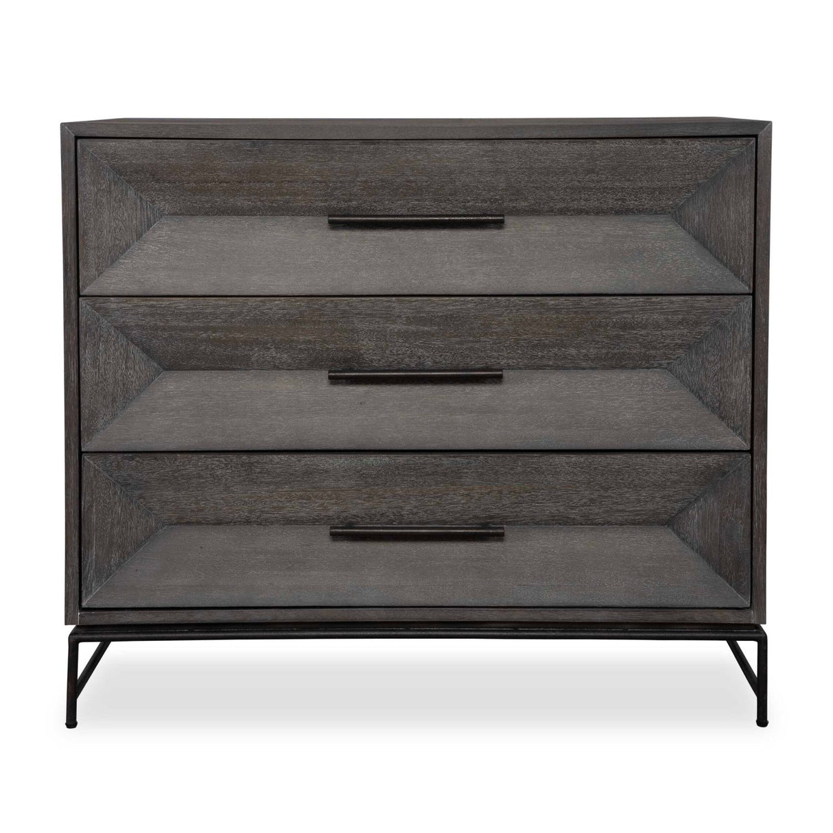 Gray Glazed Acacia 3-Drawer Chest by Uttermost Knox