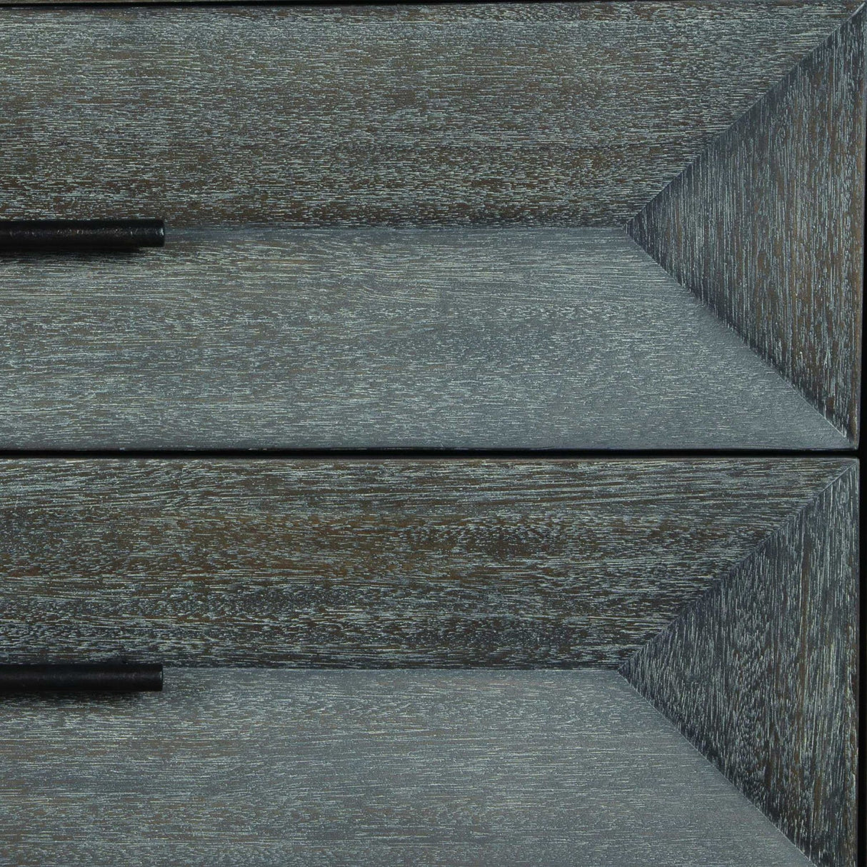 Modern European furniture - Gray Glazed Acacia 3-Drawer Chest - www.oroa.com