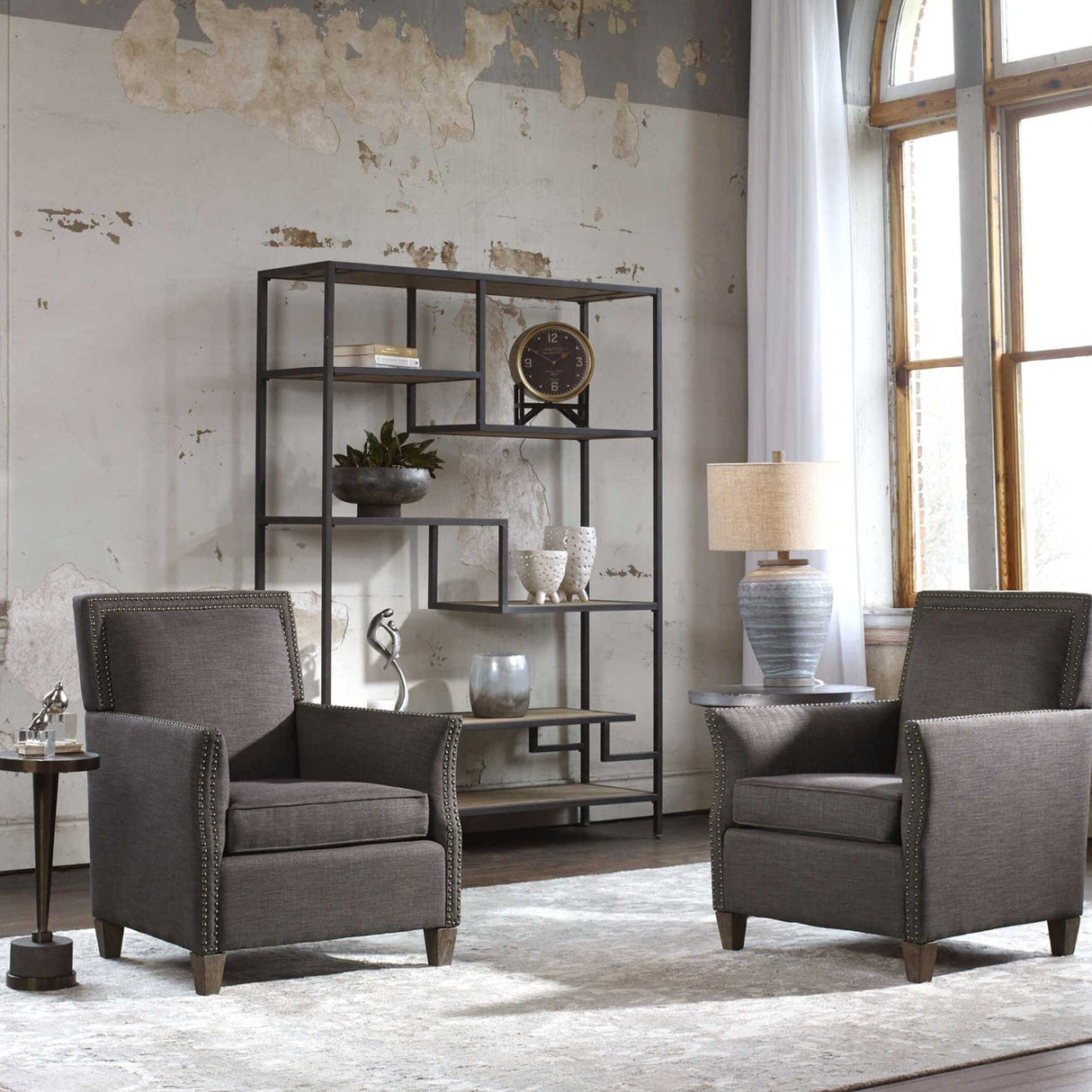 Modern European furniture - Pine Wood Staggered-Shelf Bookcase - www.oroa.com