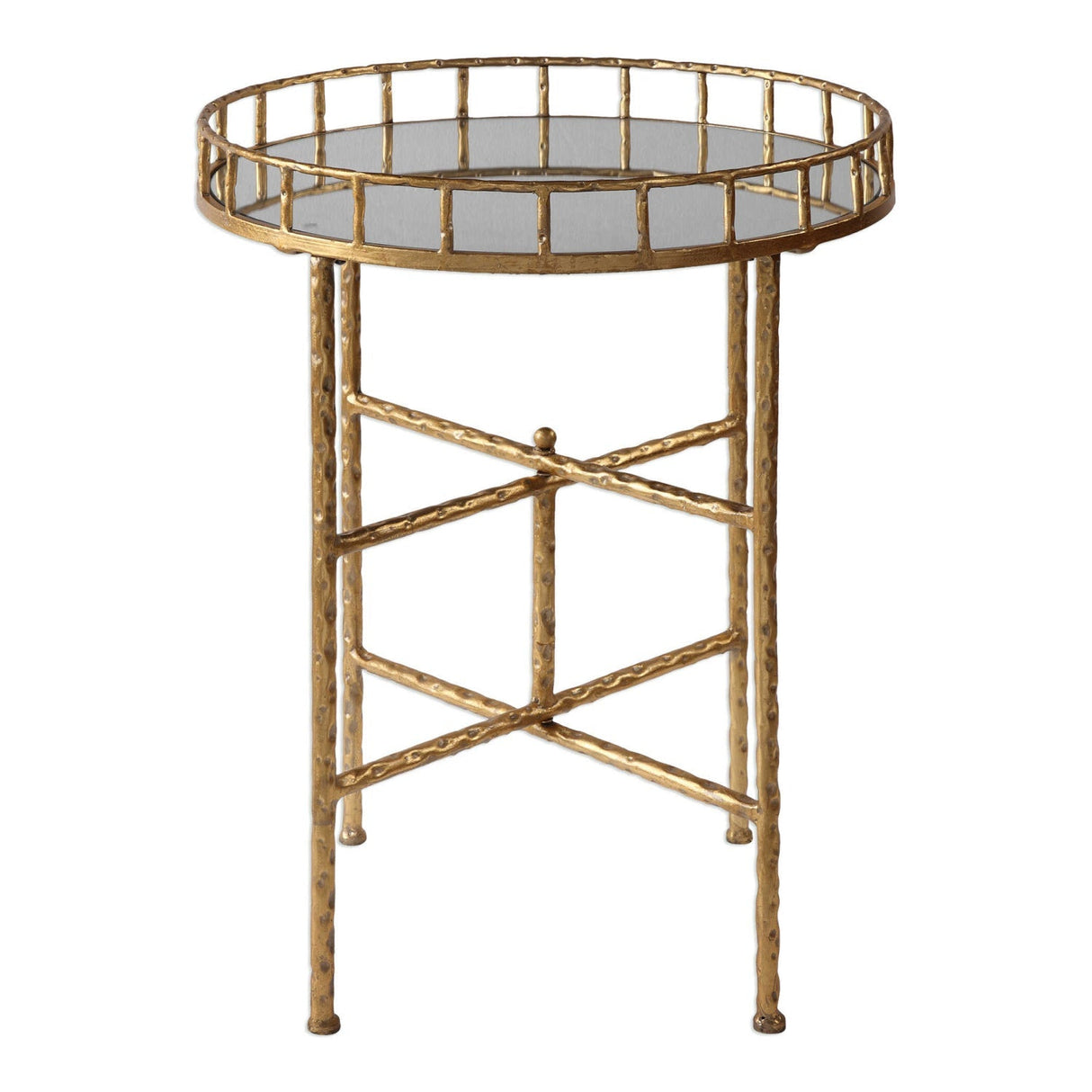 Gold Framed Mirror Accent Table by Uttermost Tilly