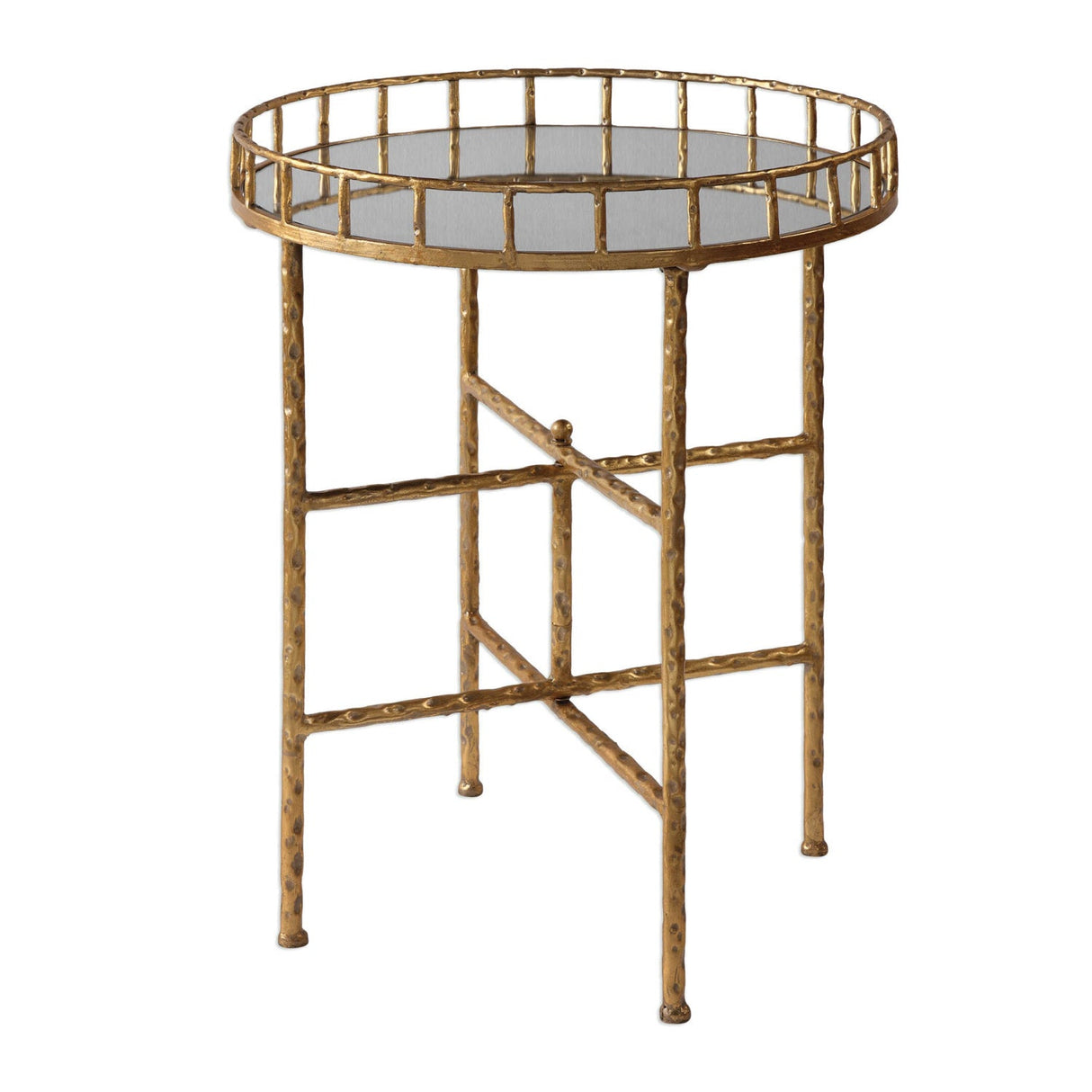 Gold Framed Mirror Accent Table by Uttermost Tilly, alternate view 3