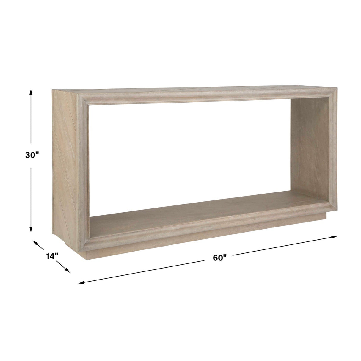 Light Oak Console Table by Uttermost Prism, alternate view 7