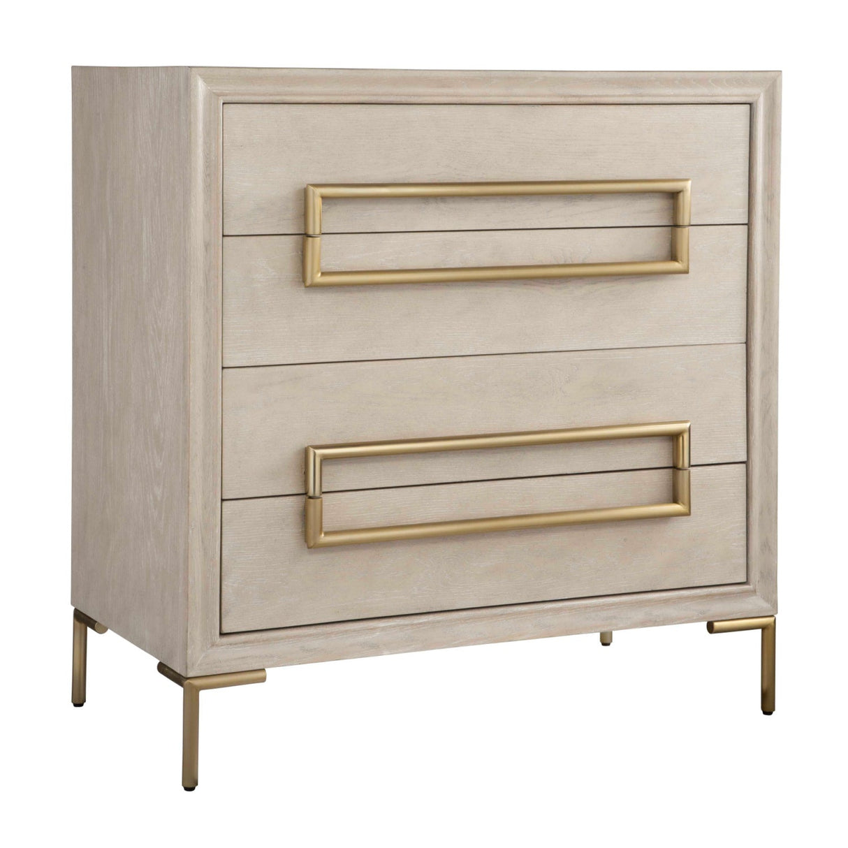 Light Oak 4-Drawer Accent Chest by Uttermost Alessia, alternate view 3
