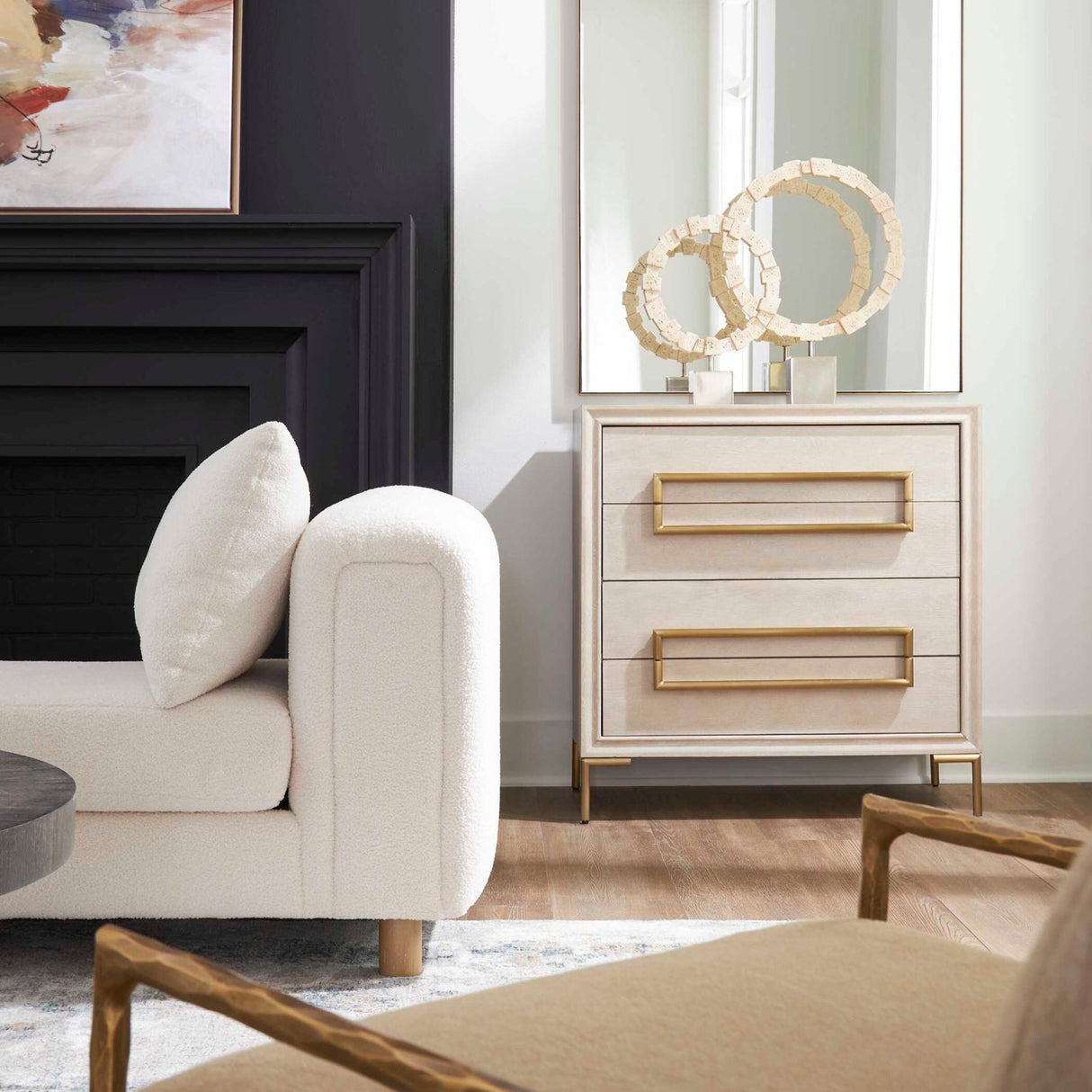 Light Oak 4-Drawer Accent Chest by Uttermost Alessia, alternate view 6