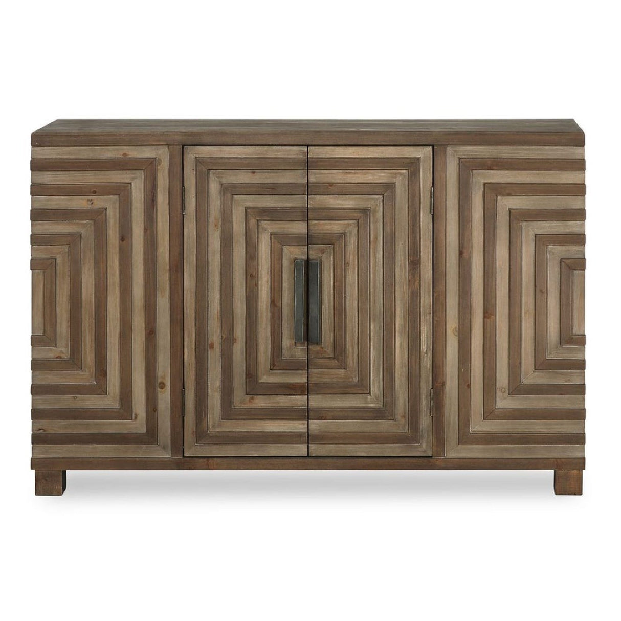 Fir Wood Parquet Console Cabinet by Uttermost Layton, alternate view 3