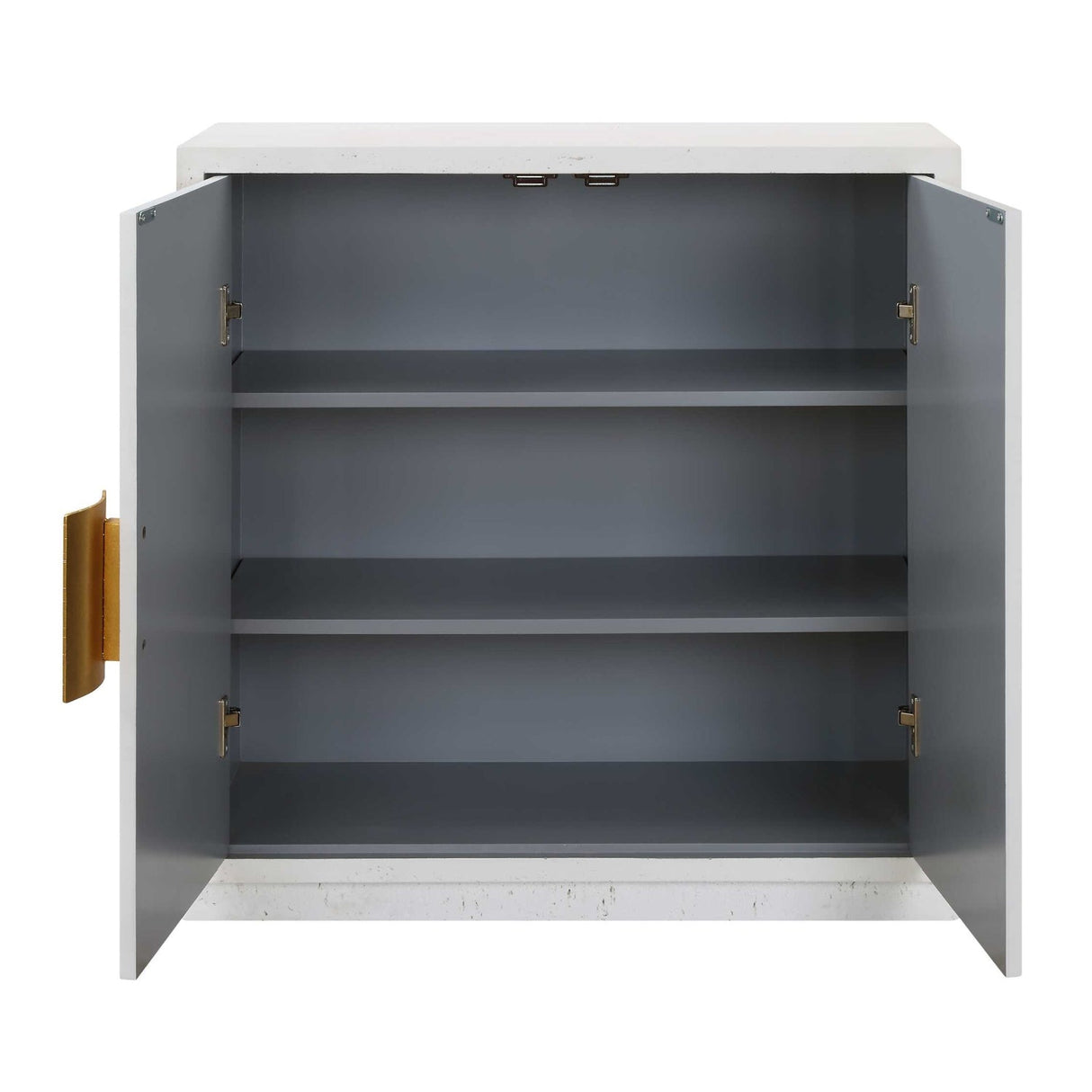 White 2-Door Cabinet by Uttermost Emma, alternate view 4